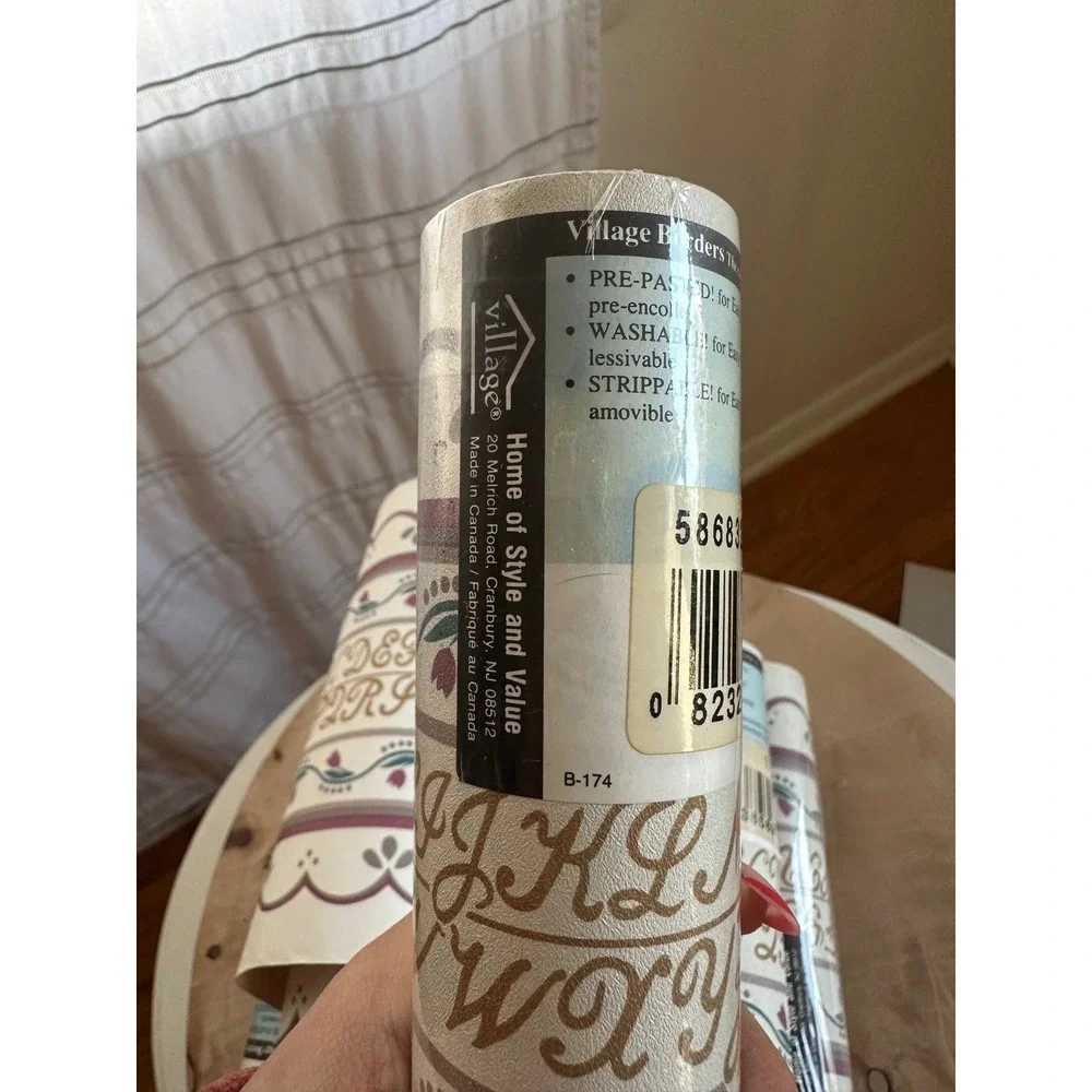 Village Borders Wallpaper Border Country Alphabet House 5 Rolls B-174 586832 NEW
